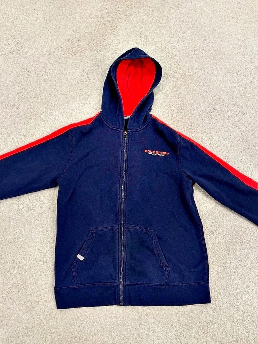 Polo Sport Boys XL Colorblock Hooded Jacket Like New fits like small men’s